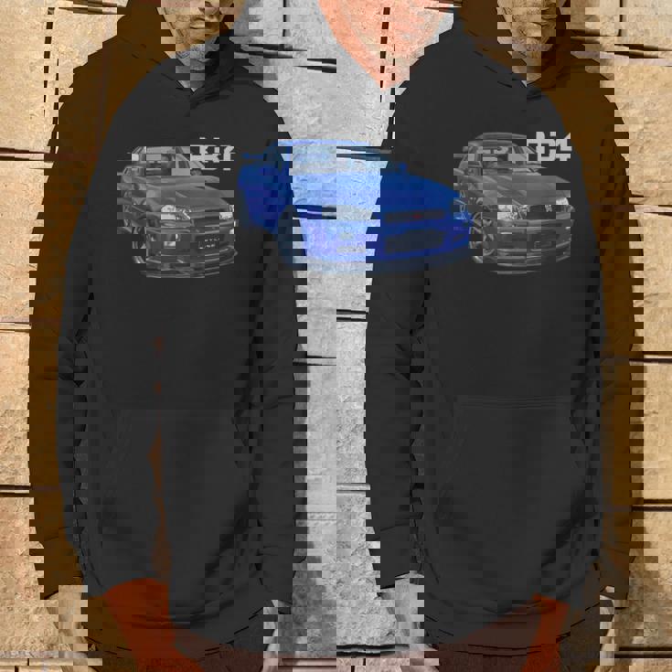 Jdm 車 R34 ベイサイド ブルー-Spec Ii パーカー ライフスタイル