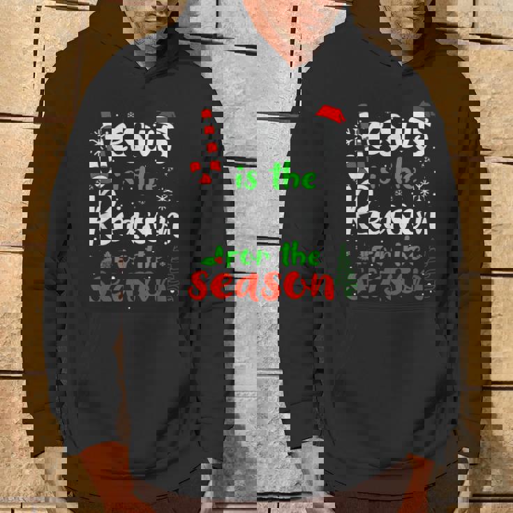 Jesus Is The Reason For Theeason クリスマス 神の信仰 パーカー ライフスタイル