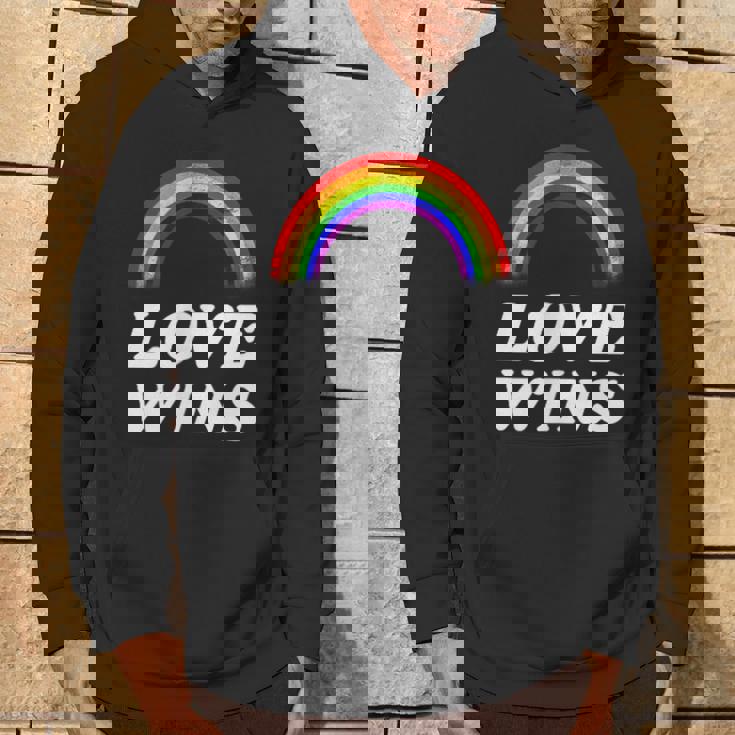 Lgbt フラッグ プライド ポケット レインボー Love Wins パーティー レインボー パーカー ライフスタイル