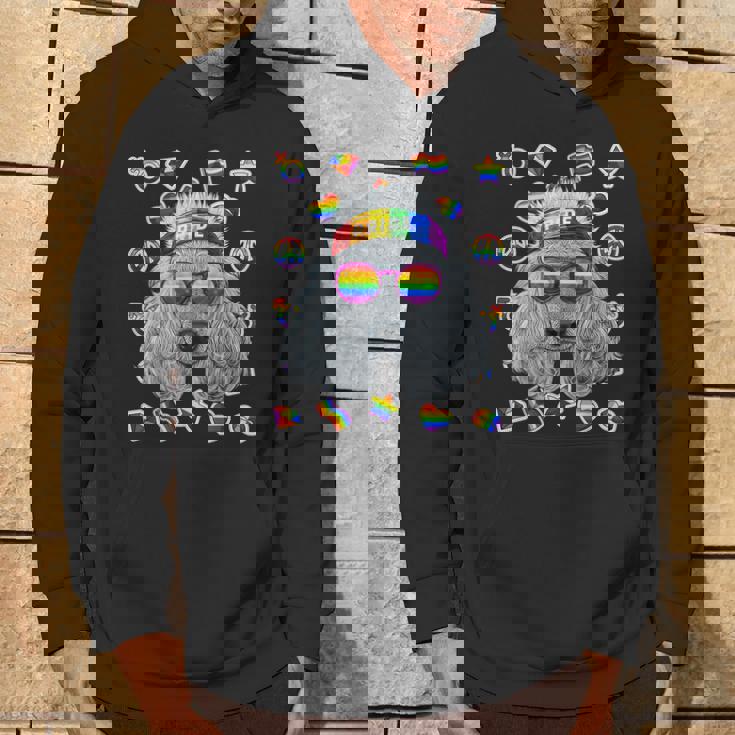 Lgbt プードル ゲイプライド 月 犬 レインボー レズビアン パーカー ライフスタイル