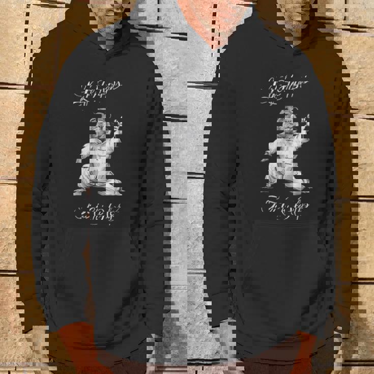 Life Happens 太極拳は面白い陰陽太極拳マーモットを助ける パーカー ライフスタイル