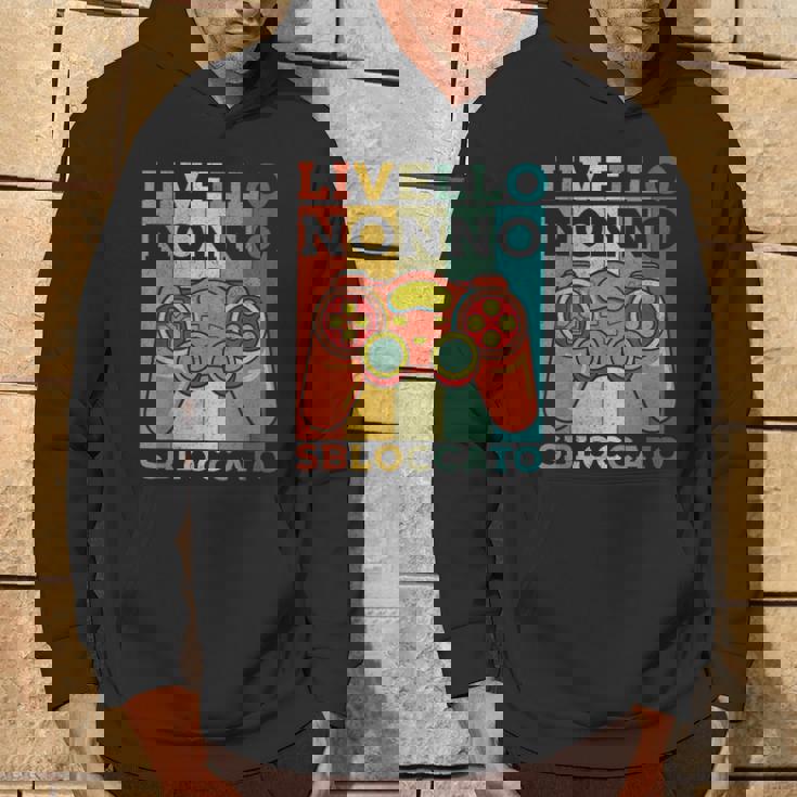 Livello Nonnobloccato Gamer Gaming Nerd Festa Del Papà Felpa con cappuccio Estilo de vida