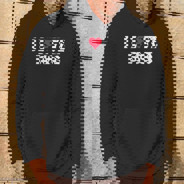 I Love Boss マッチング ガールフレンド&ボーイフレンド ボス名 パーカー ライフスタイル