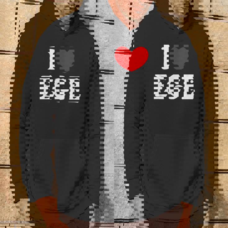 I Love Ege 私は愛する Ege パーカー ライフスタイル