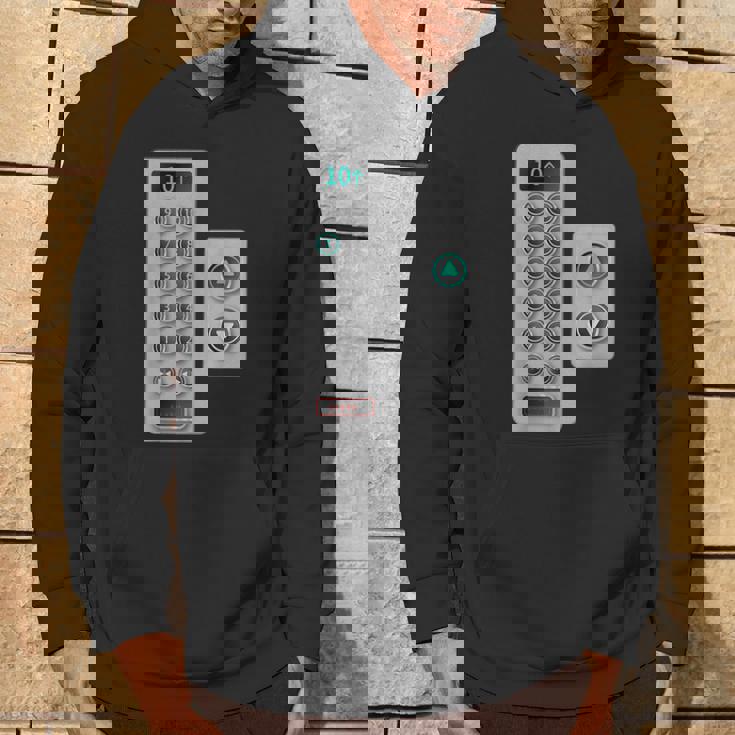 I Love Elevator ギフト かわいいエレベーターボタン メカニッククロージャー パーカー ライフスタイル