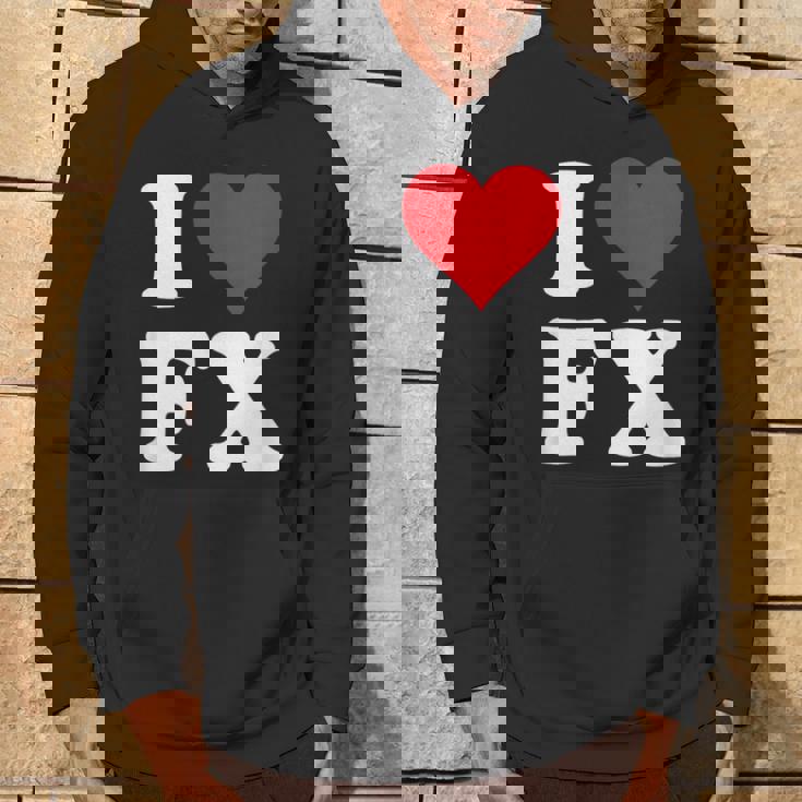 I Love Fx イニシャル I Heart FX 名前 F X パーカー ライフスタイル