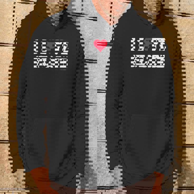 I Love Heath マッチング ガールフレンド&ボーイフレンド ヒースネーム パーカー ライフスタイル