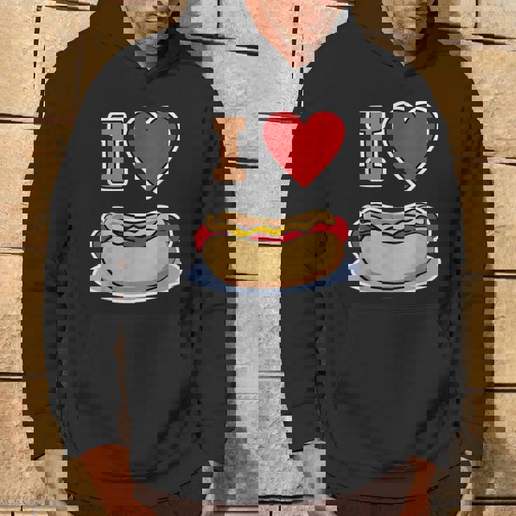 I Love Hot Dog 私はホットドッグを愛している ホットドッグ パーカー ライフスタイル