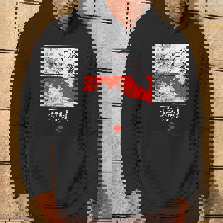 I Love Japan Culture Enjoy Cool Japan Red-Crowned Crane パーカー ライフスタイル