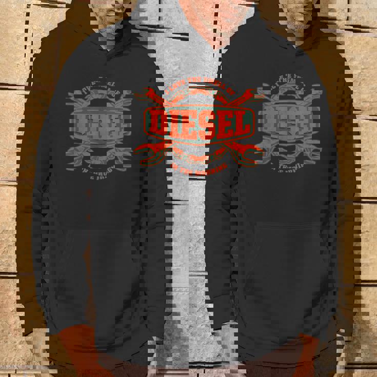 I Love Themell Of Diesel 車 メカニックオートサービスマン パーカー ライフスタイル