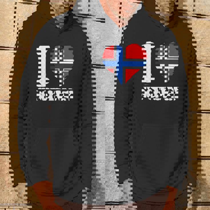 I Love Norwegian Pride ノルウェーのルーツ ノルウェー国旗 パーカー ライフスタイル