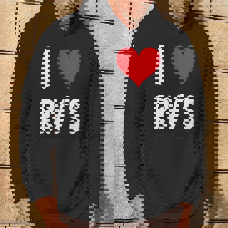 I Love Rv のレクリエーションビークル キャンプ キャンピングカー 旅行 旅行 パーカー ライフスタイル