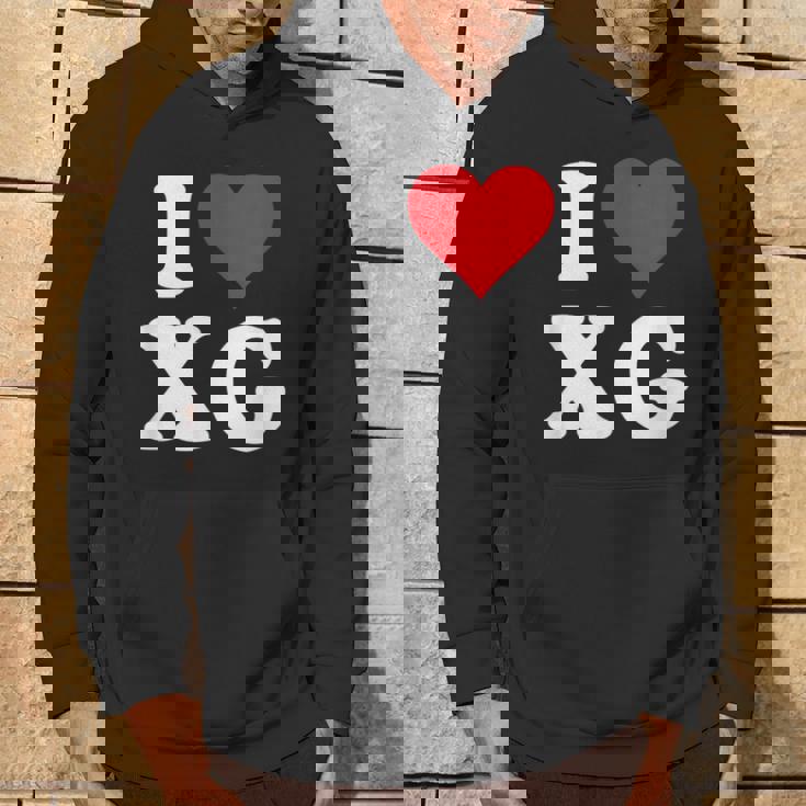 I Love Xg Initials I Heart XG First Last Name X G パーカー ライフスタイル