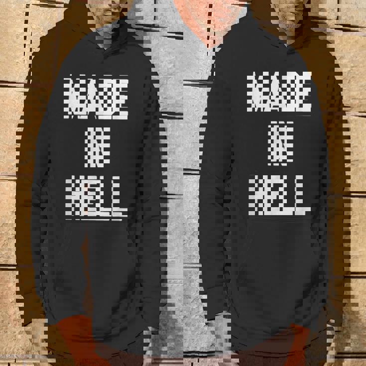 Made In Hell 面白いことわざ皮肉なノベルティ クール パーカー ライフスタイル