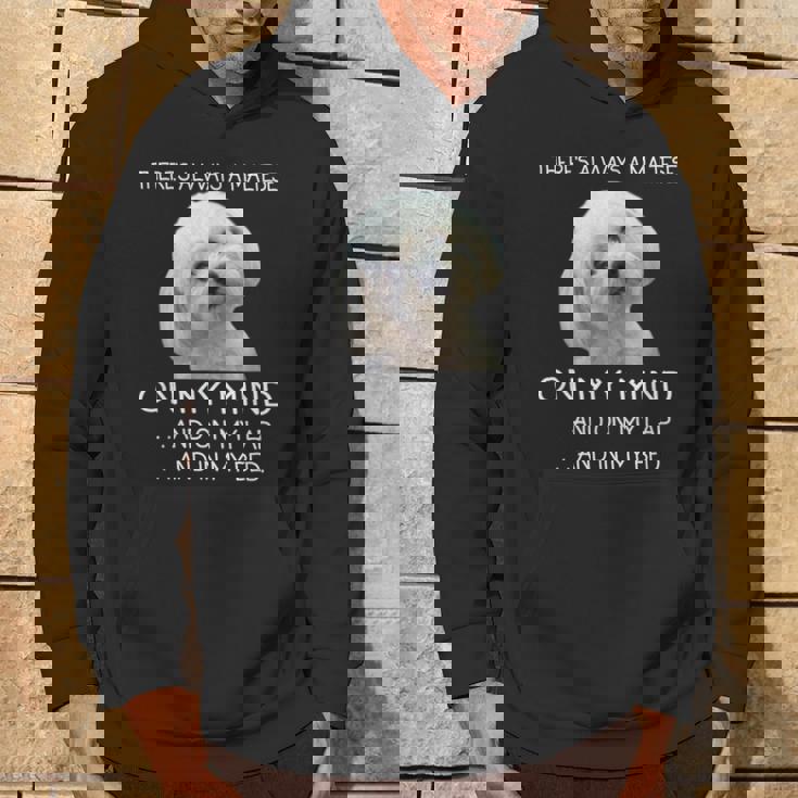 Maltese Puppy Is On My Mind 面白い犬のオーナーデザイン パーカー ライフスタイル