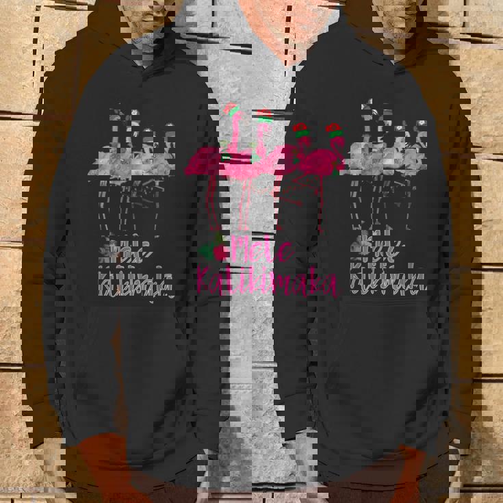 Mele Kalikimaka フラミンゴ ハワイ トロピカルファミリー パーカー ライフスタイル