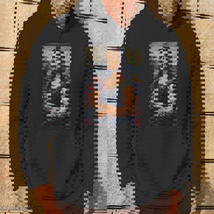 Mona Lisa 上腕二頭筋 ボディービル ジム ワークアウト 面白い モナリザ パーカー ライフスタイル