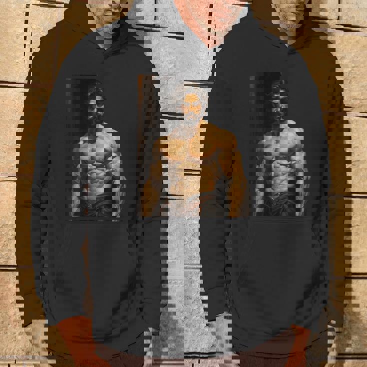 Muscle Man Bodybuilder Gay Daddy Classic Oil Paintingtyle パーカー ライフスタイル