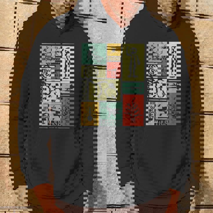 Nazca Linesナスカラインズ ペルージオグリフモンキー 宇宙飛行士 スパイダー レトロ パーカー ライフスタイル