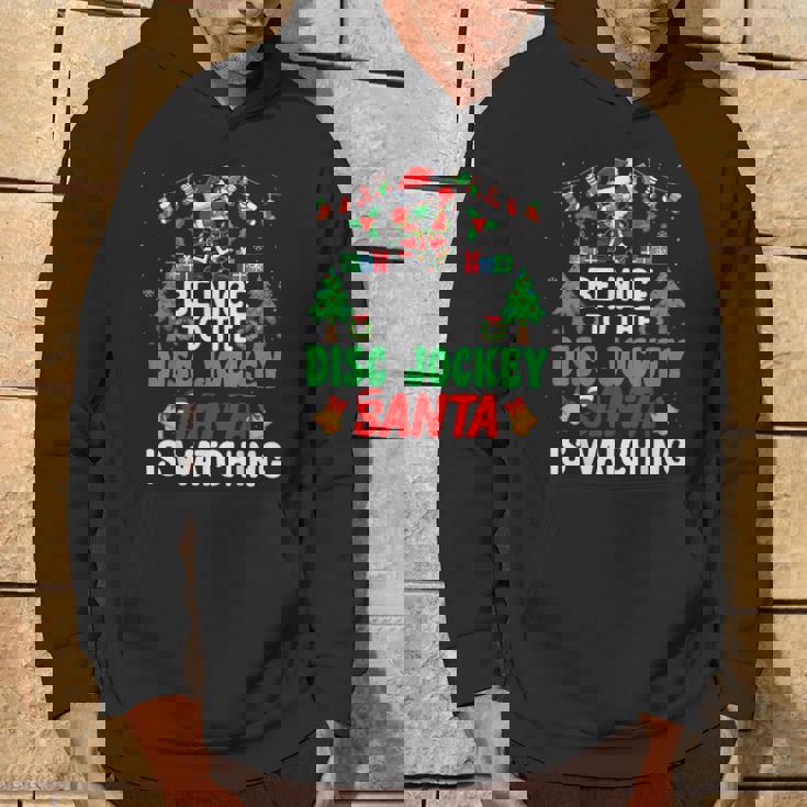 Be Nice To The Disc Jockeyanta Dj Disc Jockey Christmas パーカー ライフスタイル