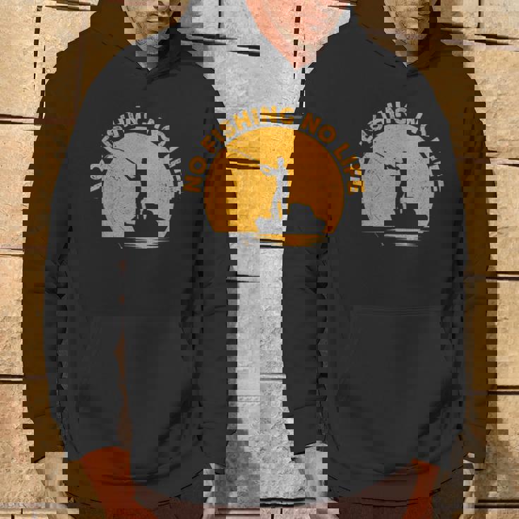 No Fishing No Life 釣り フィッシング ロゴ プリント パーカー ライフスタイル