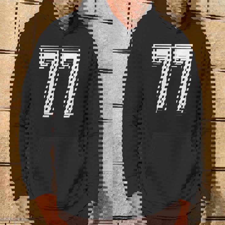 Number 77 Birthday 77Thports Player チーム番号入りジャージ パーカー ライフスタイル
