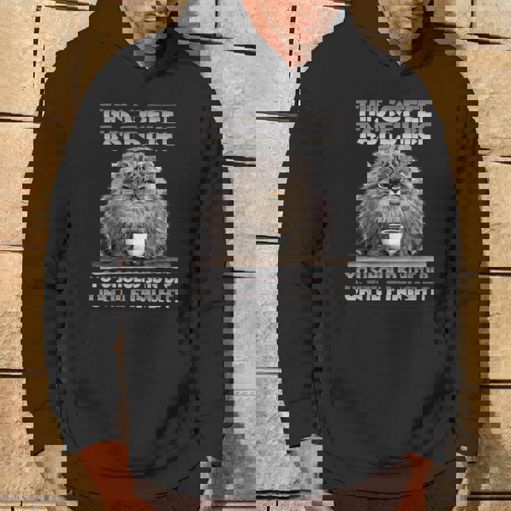 Pallas Catコーヒー愛好家のための朝の不満 マヌルネコ パーカー ライフスタイル