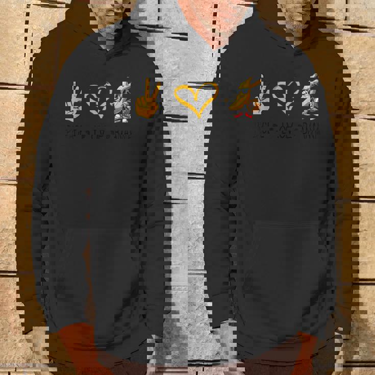 Peace Love バナナ 面白いバナナ フルーツ愛好家 ビーガン用 パーカー ライフスタイル