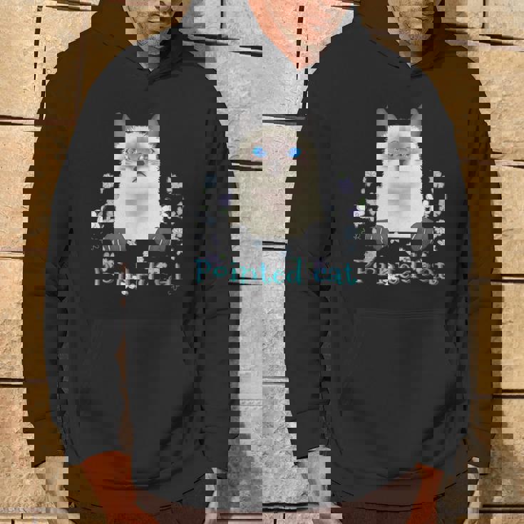 Pointed Cat 猫 ネコ シャム猫 ヒマラヤン トンキニーズ 花 レトロ ガーリー メンズ レディース キッズ パーカー ライフスタイル