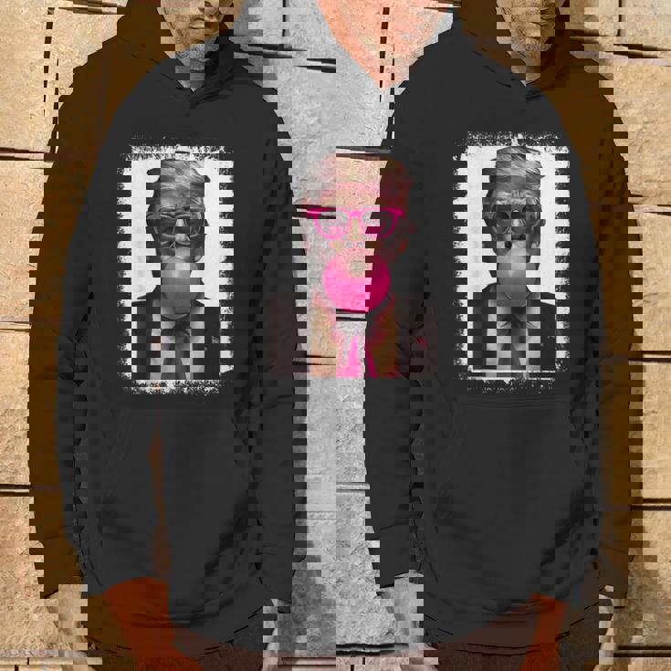 Pro Trump Bubble Gum Pink Glasses Donald Trump パーカー ライフスタイル