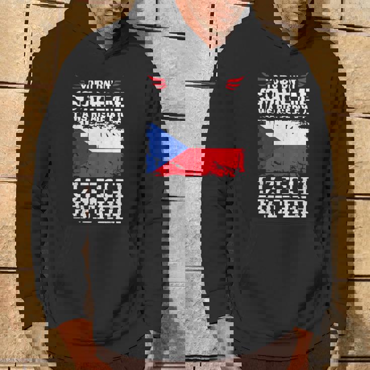 Raised By A Czech Father Father's Day Czech Republic Flag パーカー ライフスタイル