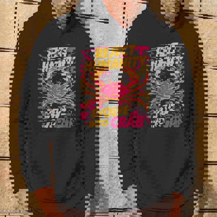 Reject Humanity Evolve To Crab ファニーカニ パーカー ライフスタイル