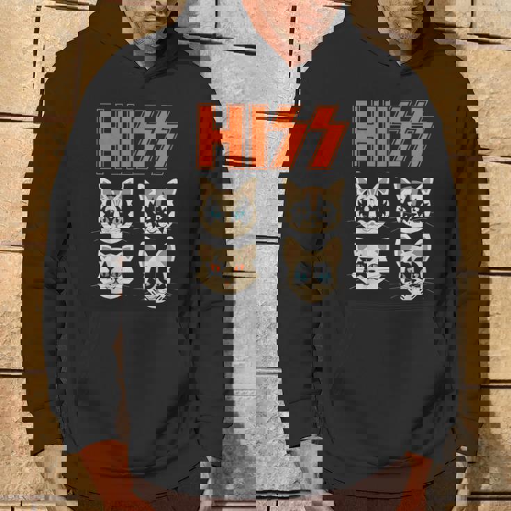 Hiss Cats ネコ Kittens ロックバンド Rock Rockin パーカー ライフスタイル