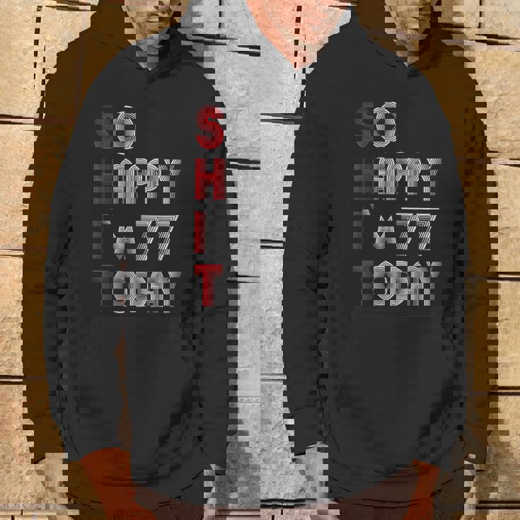 So Happy Im 77 Today 77 誕生日 77歳 77歳 誕生日 パーカー ライフスタイル