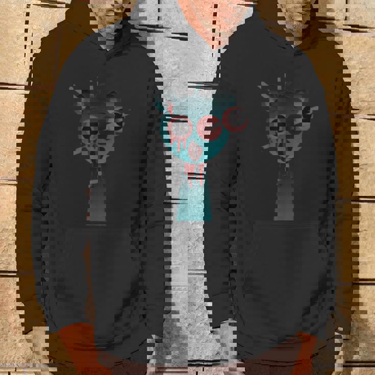 Sprunkiの怖いスカイブルー パーカー ライフスタイル