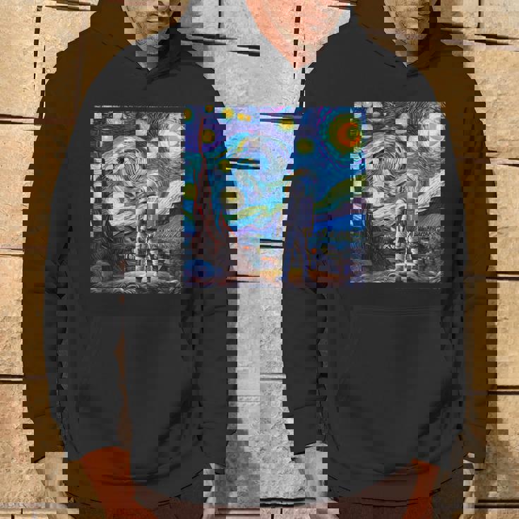 Starry Night Renditionincentan Gogh Astronaut パーカー ライフスタイル