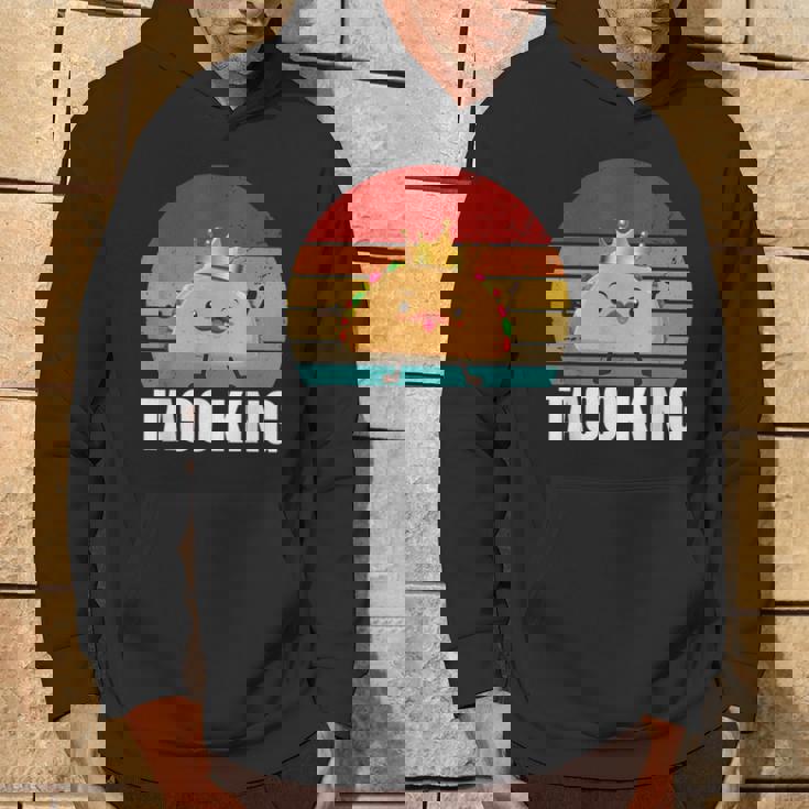 Taco King For Tacos Lover メキシカンタコス ファニー タコス サンセット パーカー ライフスタイル