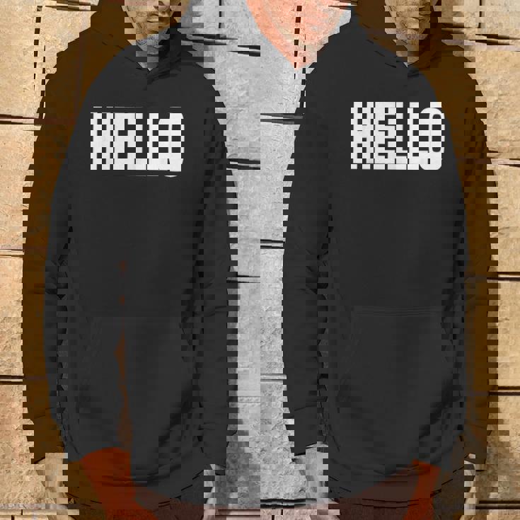 Thatays Hello シャツ こんにちはと言うデザイン パーカー ライフスタイル