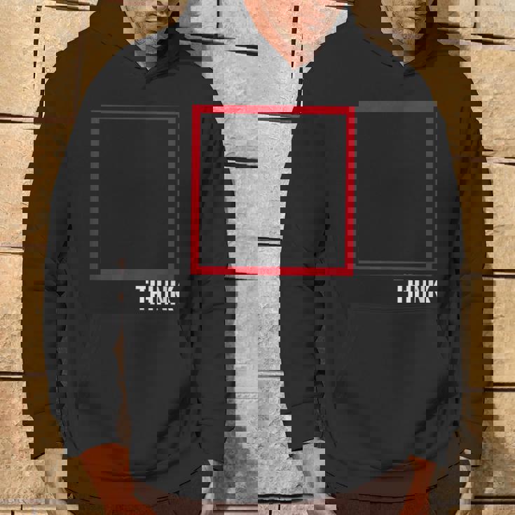 Think Outside The Box 哲学者、本好き、オタクのためのデザイン パーカー ライフスタイル