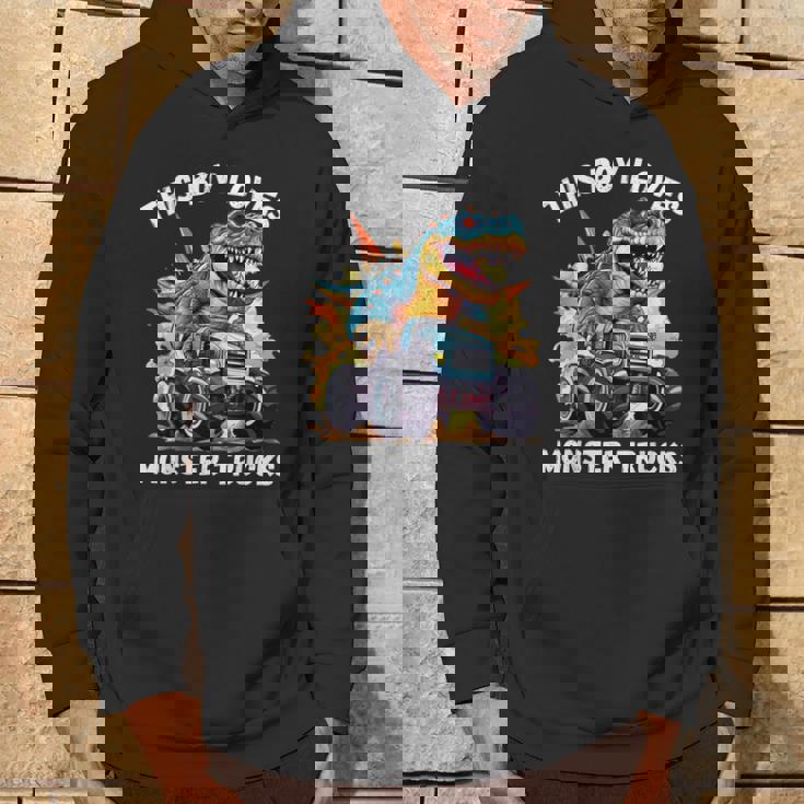 This Boy Loves Monster Trucks 恐竜モンスタートラック パーカー ライフスタイル