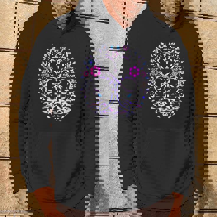 Triquetta ケルティック 保護ルーン 花とハート パーカー ライフスタイル