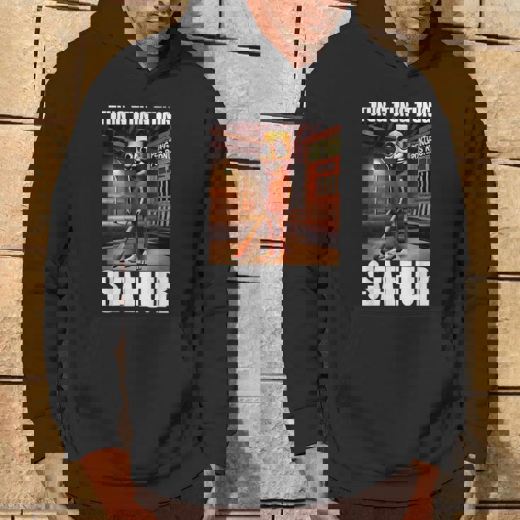 Tung Tung Tungahur-イタリアのブレインロットミーム パーカー ライフスタイル