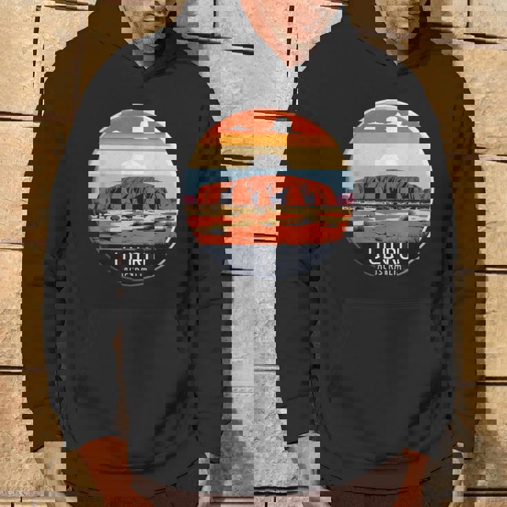 Uluru オーストラリア お土産 エアーズ ロック 記念品 ヴィンテージ 太陽 パーカー ライフスタイル