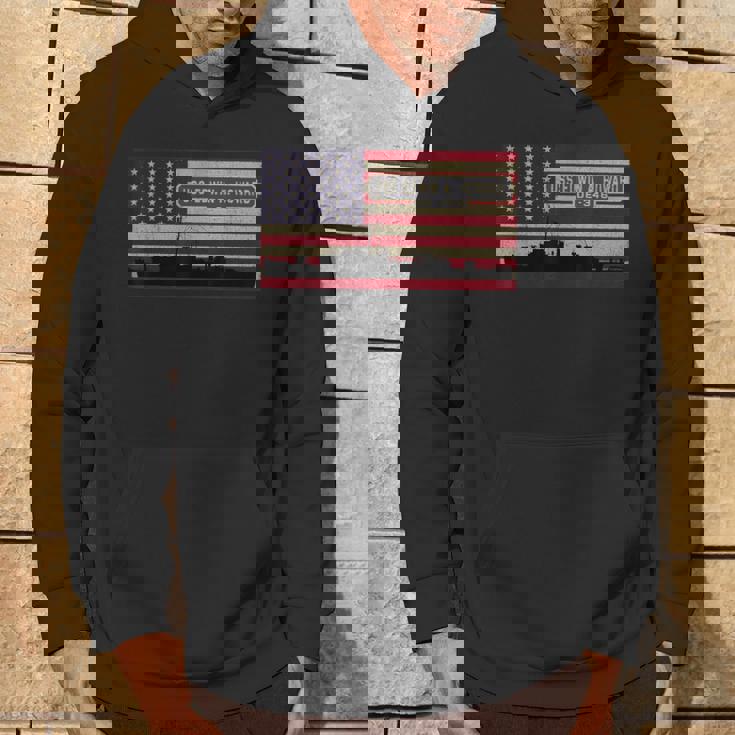 Uss エドウィン A ハワード De-346 船舶図 アメリカ国旗 パーカー ライフスタイル