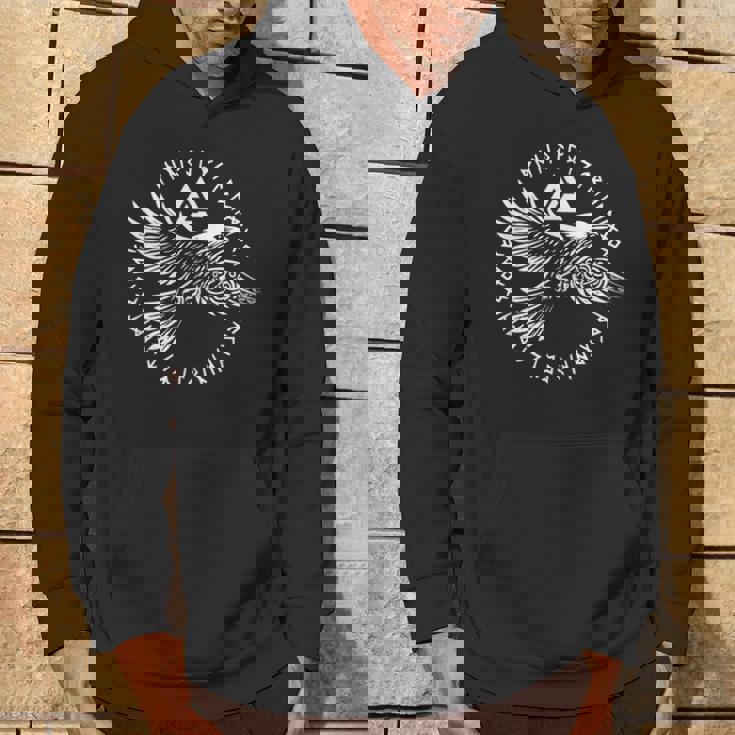 Walhalla Raven Odins ルーンズ ノルディック コンパス バイキング パーカー ライフスタイル