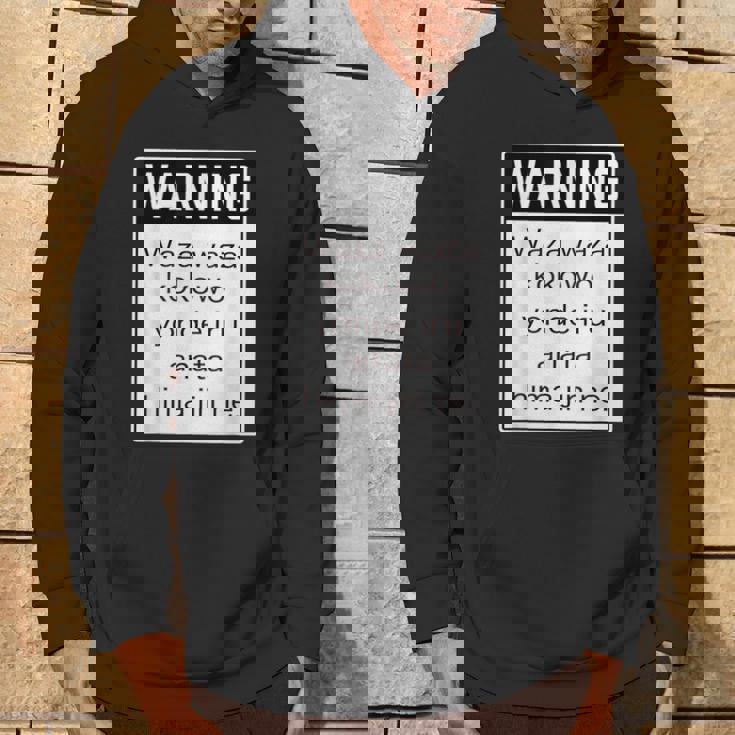 Warning 警告！【Anata Hima Jin】【英語 文字】ローマ字 メッセージ 面白い デザイン パーカー ライフスタイル