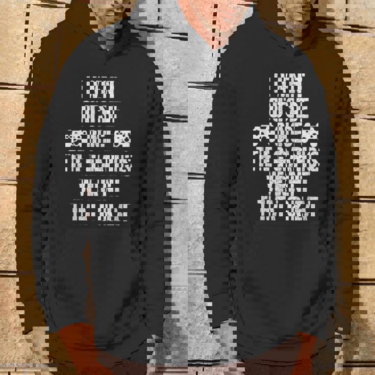 I Went Out Once Graphics Wernot That Great Gamer パーカー ライフスタイル