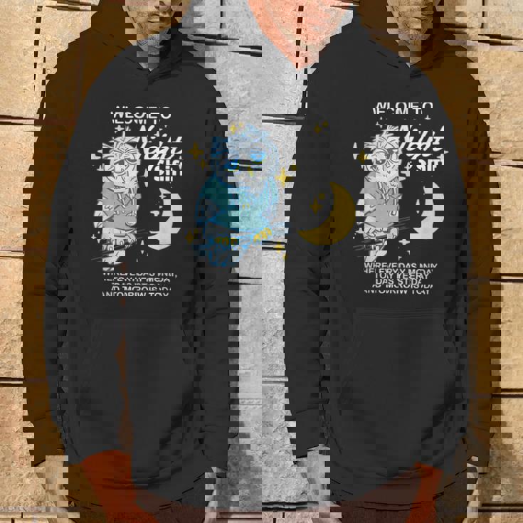 Willkommen Zur Nacht Arbeit Wo Jeder Tag Ein Monday Ist パーカー ライフスタイル