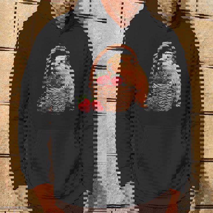 いちご モルモット いちご 野生動物 かわいい モルモット パーカー ライフスタイル