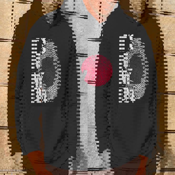 おかしな It's In My Dna 日本国旗 指紋 パーカー ライフスタイル